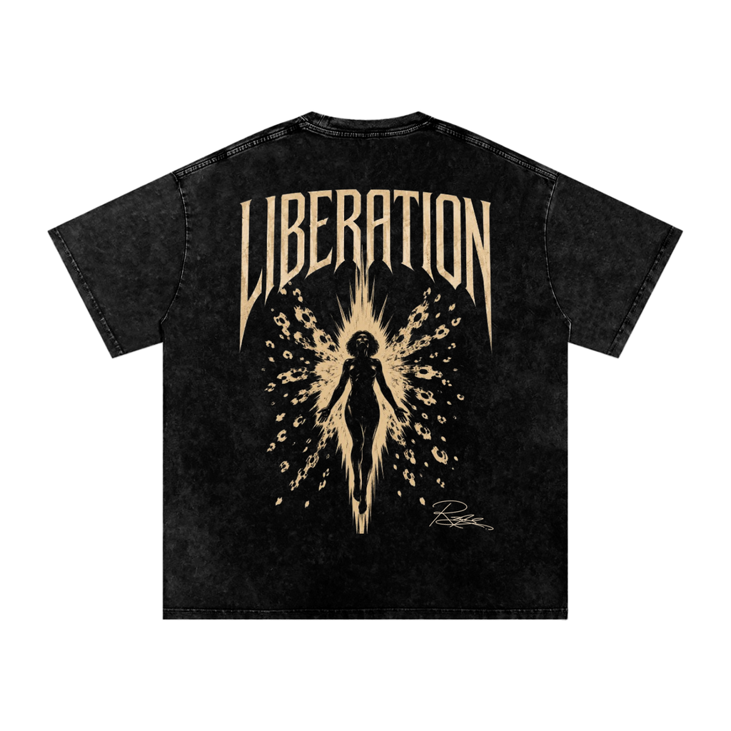 Liberation Graphic Tee: Bleached