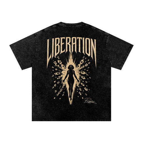 Liberation Graphic Tee: Bleached