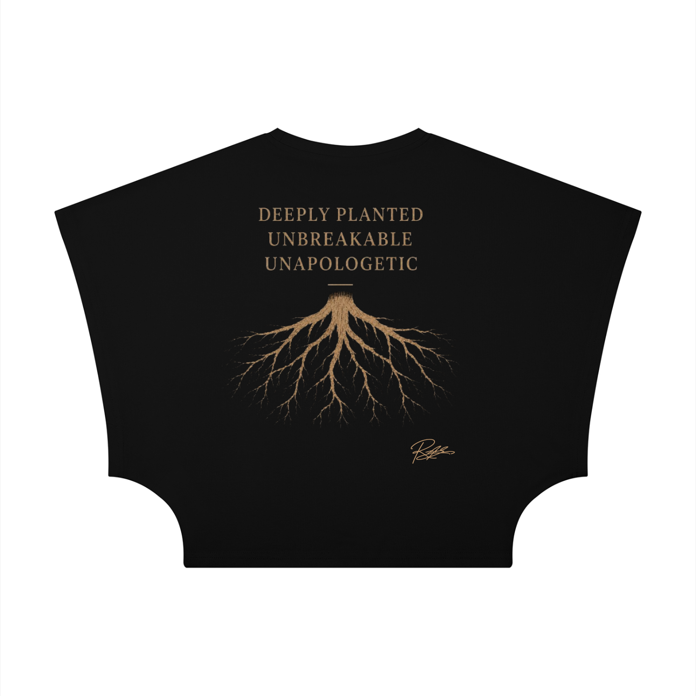 ROOTS Cropped Dolman T-Shirt: Black